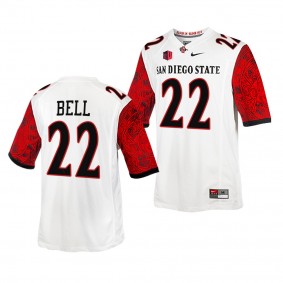 Greg Bell San Diego State Aztecs 22 White 2021-22 Calendar Football Blood In-Blood Out Jersey Men